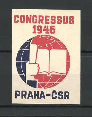 Reklamemarke Praha, Congressus 1946, Messelogo