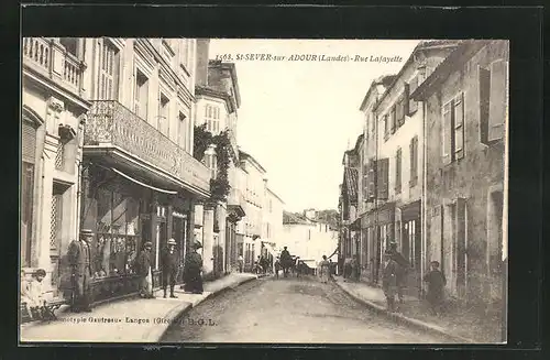 AK Saint-Sever-sur-Adour, Rue Lafayette