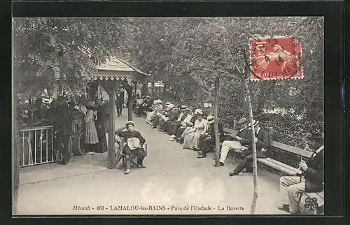 AK Lamalou-les-Bains, Parc de l'Uselade, la Buvette