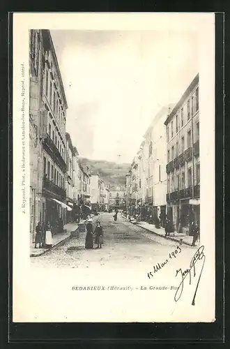 AK Bedarieux, La Grande-Rue