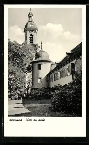 AK Wiesentheid, Schloss mit Kirche