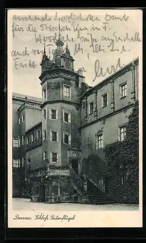 AK Dessau, Schloss, Seitenflügel