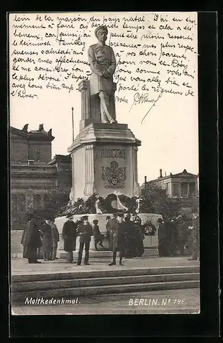 AK Berlin-Tiergarten, Moltkedenkmal