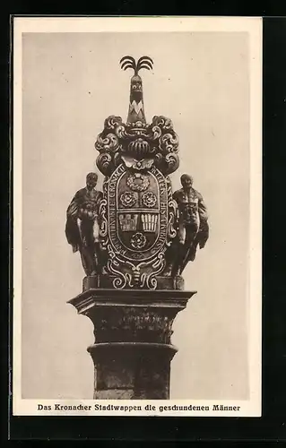 AK Kronach, Das Stadtwappen für die geschundenen Männer