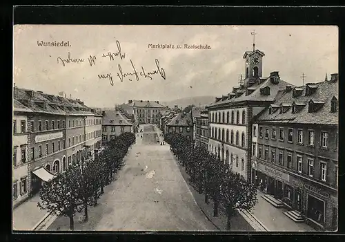 AK Wunsiedel, Marktplatz u. Realschule