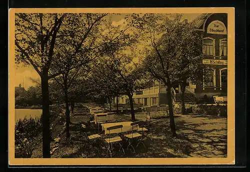 AK Lühe i. Kirschenlande, Gasthaus Zur Elbschlucht