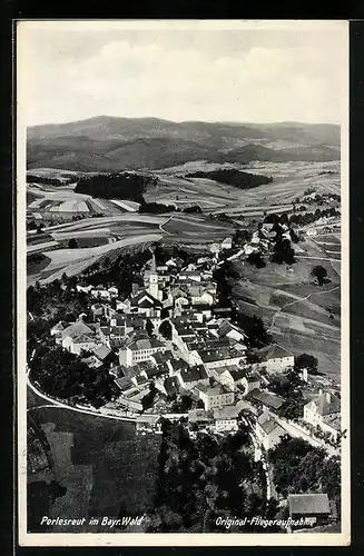 AK Perlesreut im Bayr. Wald, Ortsansicht, Fliegeraufnahme