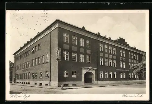 AK Weiden /Opf., Blick zur Oberrealschule