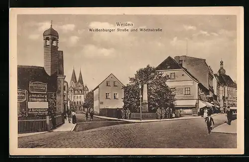 AK Weiden, Weissenburger Strasse und Wörthstrasse