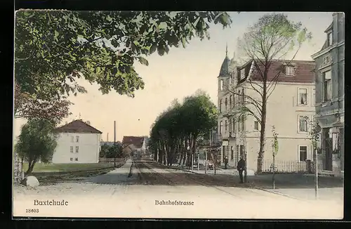 AK Buxtehude, Blick in die Bahnhofstrasse