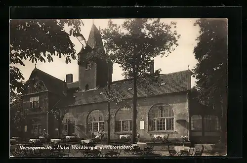 AK Remagen a. Rh., Hotel Waldburg a. d. Viktoriaberg, Inh. W. Bertram