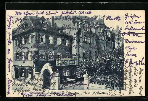 AK Bamberg, Gastwirtschaft Würzburger Weinstube, Bes. J. Zöttlein