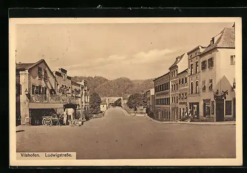 AK Vilshofen, Einblick in die Ludwigstrasse