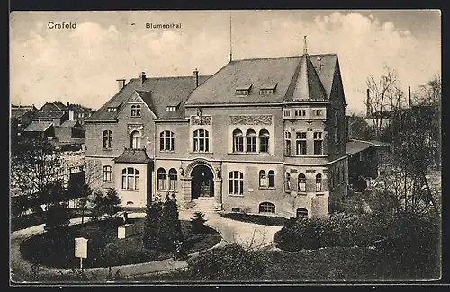 AK Crefeld, Haus und Villa Blumenthal, Moerser Strasse