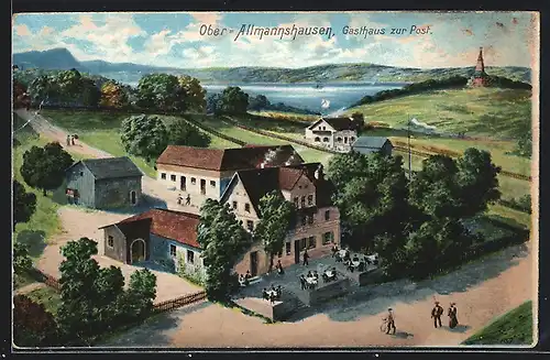 AK Ober-Allmannshausen, Gasthaus zur Post