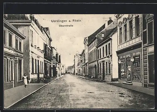 AK Uerdingen a. Rh., Partie in der Oberstrasse