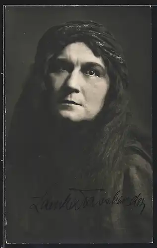 AK Opernsängerin Zdenka Fassbender mit Autograph