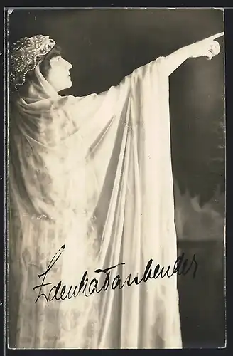 AK Opernsängerin Zdenka Fassbender mit Autograph