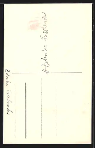 AK Opernsängerin Zdenka Fassbender mit Autograph
