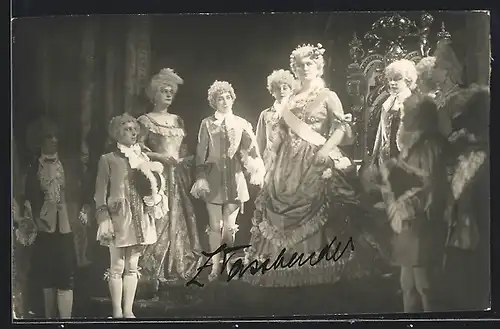 AK Opernsängerin Zdenka Fassbender mit Autograph, Theaterrolle