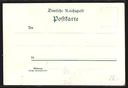 Lithographie Braunschweig, 400 Jähriges Bestehen der Melle zu Braunschweig