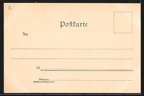 Künstler-Lithographie Paul Hey: München, Hof im Gasthof Kgl. Hofbräuhaus