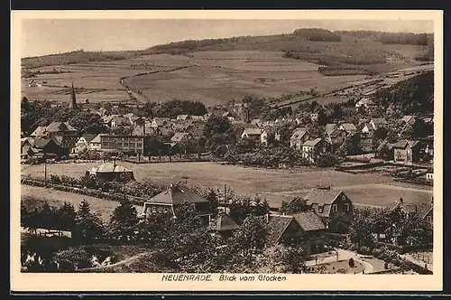 AK Neuenrade, Blick vom Glocken auf den Ort