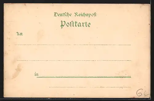 Lithographie Heidelberg, Gesamtansicht, Perkeo, Scheffel-Denkmal