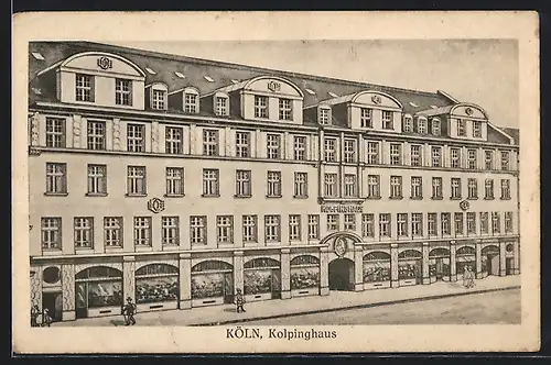 AK Köln, Kolpinghaus mit Strasse