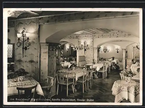 AK Düsseldorf, Gasthaus Rauchfang, Königsallee 106, Tiroler Stube