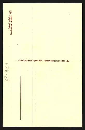 Steindruck-AK Celle, Altes Patrizierhaus