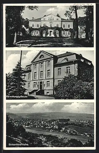 AK Birkenfeld /Nahe, Gesamtansicht, Verwaltungsgebäude, Landratsamt