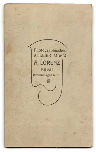 Fotografie A. Lorenz, Iglau, Bräuhausgasse 13, Hübscher Knabe mit Seitenscheitel