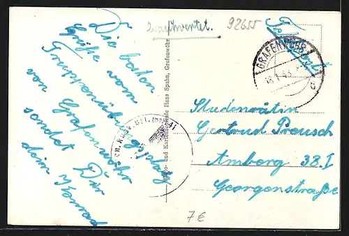 AK Grafenwöhr, Mannschaftsbaracke, Aussenansicht