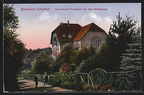 AK Hohenstein-Ernstthal, Turnerbund-Turnhalle auf dem Pfaffenberg