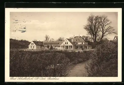 AK Bad Schallerbach, Blick zum Badehaus