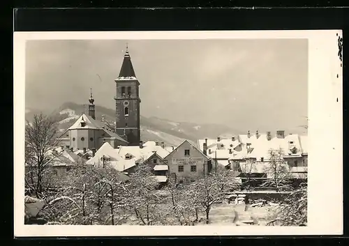 AK Judenburg, Ortsansicht im Schnee