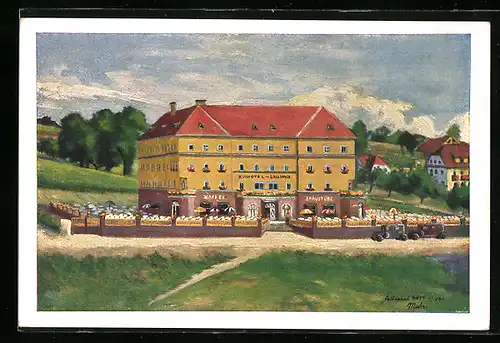 Künstler-AK Gallspach, Kurhotel Gallspach