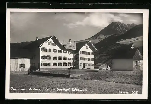 AK Zürs am Arlberg, Gasthof Edelweis