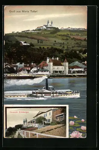 AK Maria Taferl, Veranda Eilnberger, Dampfer Hansa