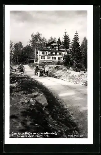 AK Ehrwald, Gasthaus Thörle am Pontiefensteig