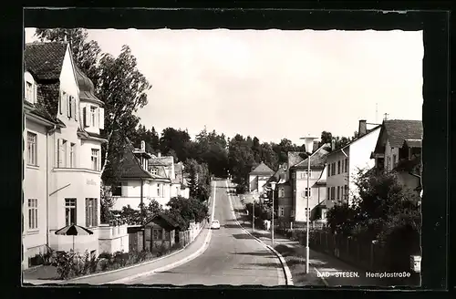 AK Bad Steben, Partie aus der Hemplastrasse