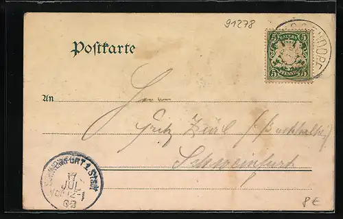 AK Tüchersfeld, Teilansicht des Ortes