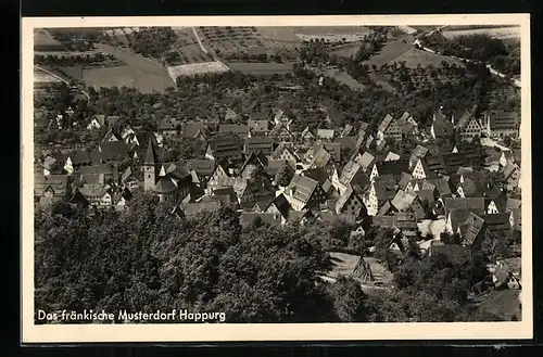 AK Happurg, Gasthaus Deutscher Hof, Ortsansicht