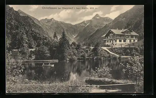 AK Oberstdorf, Christlessee, Ruderboot
