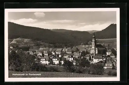 AK Stadtsteinach, Ortsansicht mit Kirche