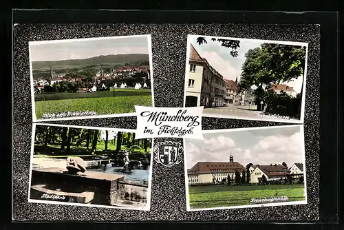 AK Münchberg im Fichtelgeb., In der Bahnhofstrasse, Stadtpark