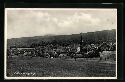 AK Zell i. Fichtelgebirge, Ortsansicht bei Tag