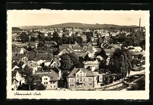 AK Schwarzenbach-Saale, Ortsansicht mit Kornberg