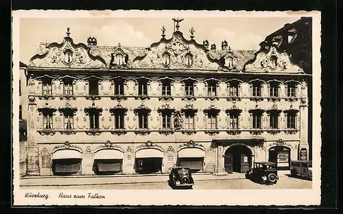 AK Würzburg, Hotel Haus zum Falken